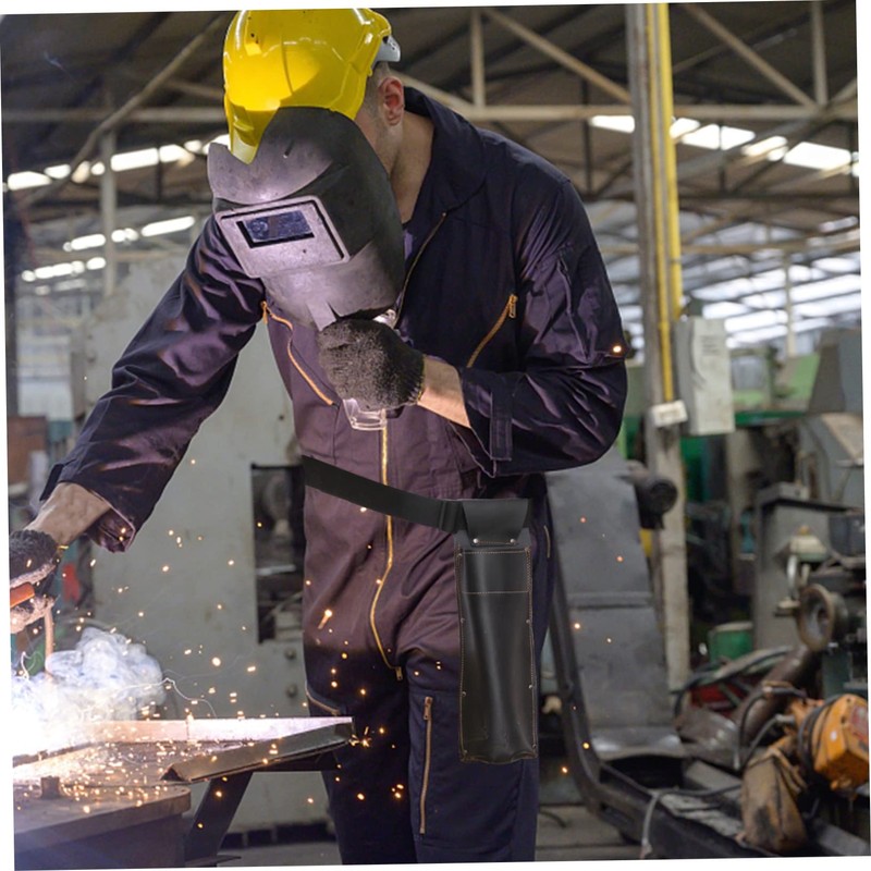 Healeved 1pc Welding Rod Holder Bag Anti-scalding Wear-resistant Storage Container