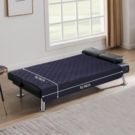 Waterproof Blanket RBSC 60 Inches Futon Dog Bed Cover Non Slip Large Sofa Cover Incontinence Mattress Protectors for Pets Dog Cat