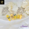 Butterfly Lettering Art Handmade Nail Tips - Long Round /