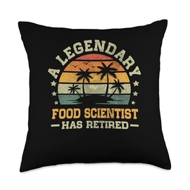 Sunset Retirement A Legendary Food Scientist Has Retired Throw Pillow