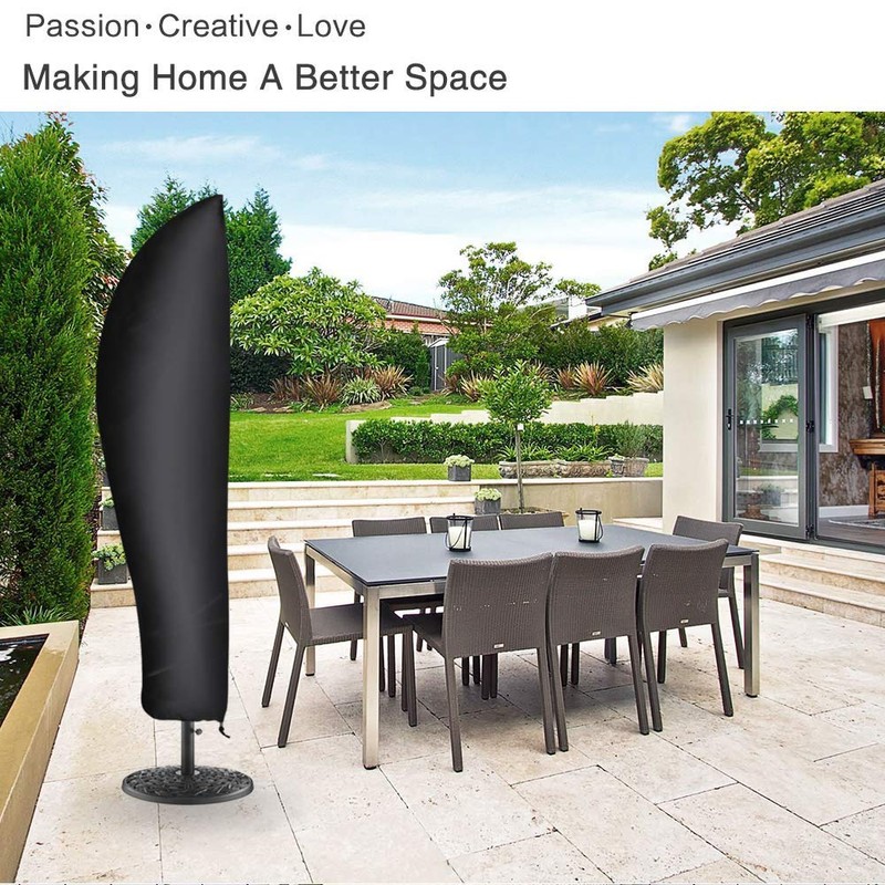 QMQ Waterproof Parasol Cover, Large Heavy Duty Cantilever Umbrella Cover