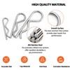 48Pcs Cotter Pins Assortment Kit, Stainless Steel Split Pins R