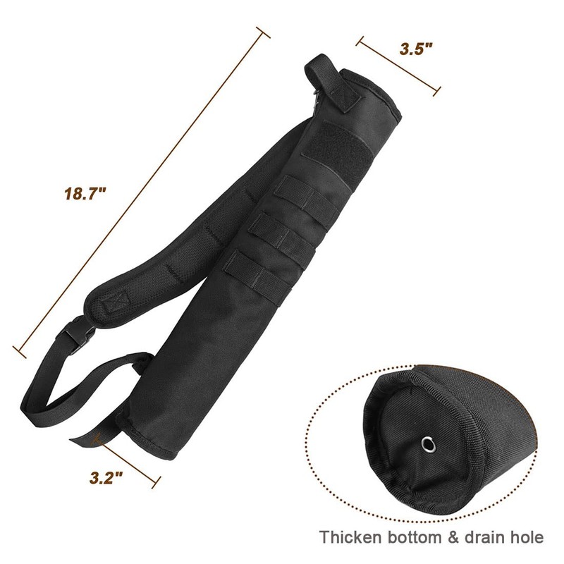 KRATARC Archery Lightweight Back Arrow Quiver Dual Use Hip Arrows