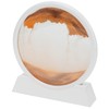 Moving Sand Art Round White Frame 3D High Transparent Glass