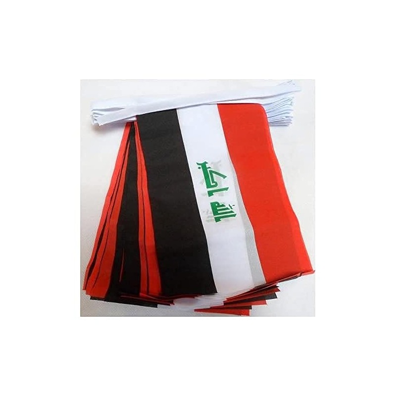 AZ FLAG IRAQ 12 meters BUNTING FLAG 20 flags 18''