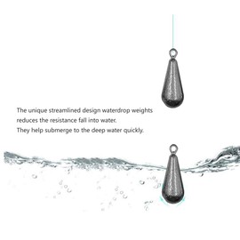 TaoTaoChong Fishing Weights Inline Iron Casting Swivel Raindrop Sinkers 30g /1oz