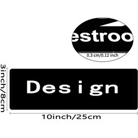Estiyond Outgoing Mail Sign,10 X 3 Inches Acrylic Plaque With Strong Adhesives For Door Offices Businesses House Home Outdoor, White Letters On Black Background