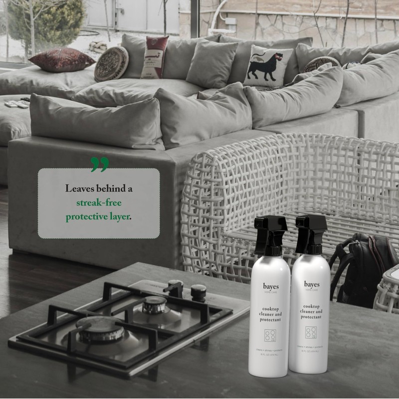 Bayes Cooktop Cleaner and Protectant for Daily Use - Cleans,