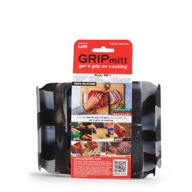 GRIPmitt Silicone Kitchen Mitt - 2pk Set (CAMO Black, Small/Medium)