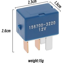 WEZCHUGHAOL 2 Pack 12V 4 Pin,Car Accessories AC Starter Relay,Air Conditioner Relay Car Heavy Duty Switch,Replaces OEM 90987-02028 90080-87026 90080-87027
