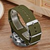 JewelryWe Men's Military Watches Dual Time Display Multifunctional Nylon Band