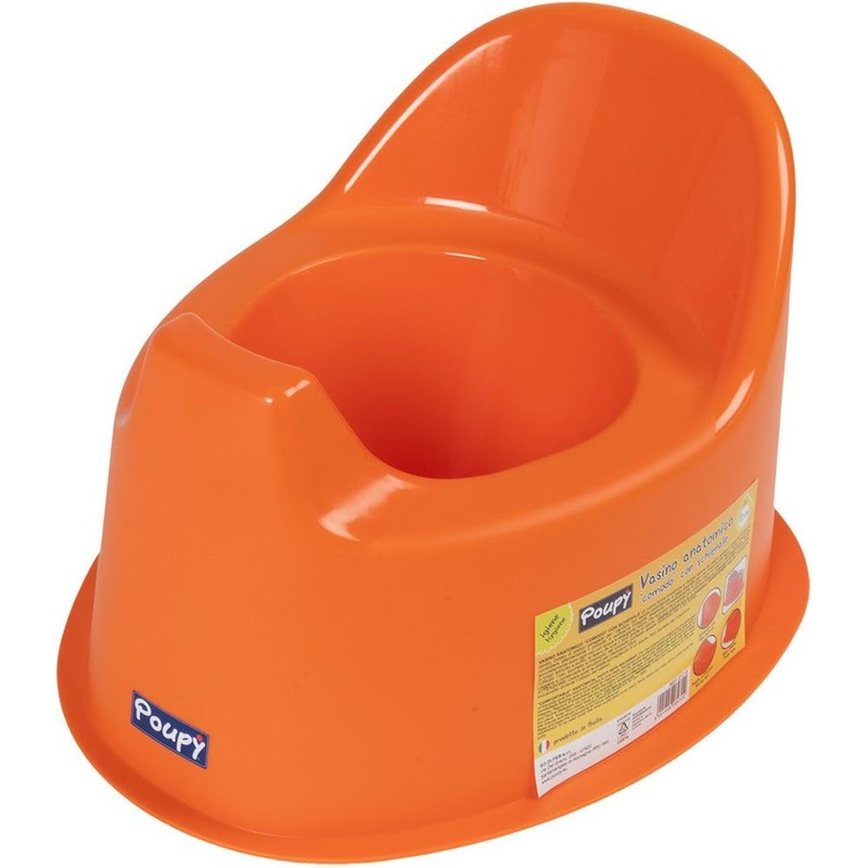 Poupy Anatomical Potty for Children with Backrest and Wide Seat,