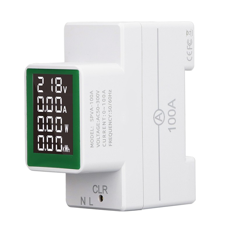 Digital Energy Meter Single Phase Tester Electricity Usage Monitor AC