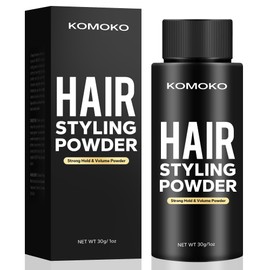 Komoko Hair Styling Powder for Men (0.7 oz) - Instantly Volumizing , Matte Finish Texture, for Strong Hold Natural Look