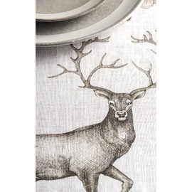 Maison d' Hermine Christmas Dew 100% Cotton Tablecloth for the Kitchen, Dinner, Tabletop, Party Decoration, Weddings, Thanksgiving/Christmas (Rectangle, 140 cm x 180 cm)