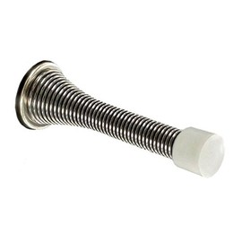 Projecting Wall Mounted Spring Metal Door Stop Chrome