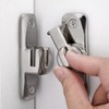 Silver Barn Door Latches,90/180 Degree Gate Lock_B