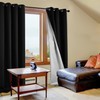 Deconovo Black Out Curtains 84 Inch Long 2 Panels -