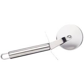 Chef Aid pizza cutter wheel Stainless steel with finger guard – Sharp, non slip cutting wheel, Dishwasher safe with hanging loop