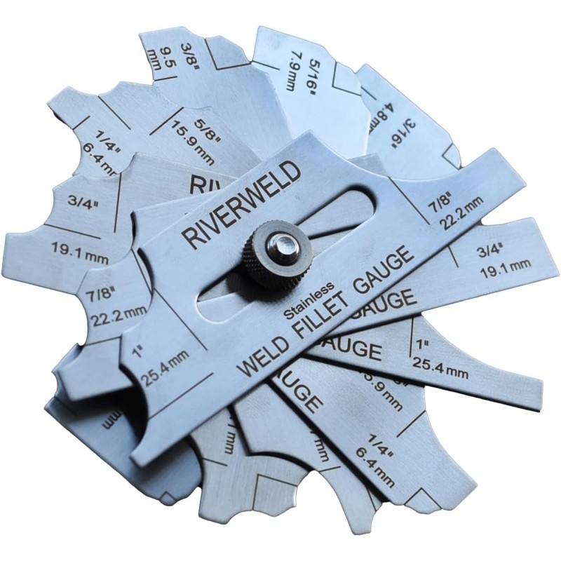 RIVERWELD 7 piece Fillet Weld Set Gage Rl Gauge Depth