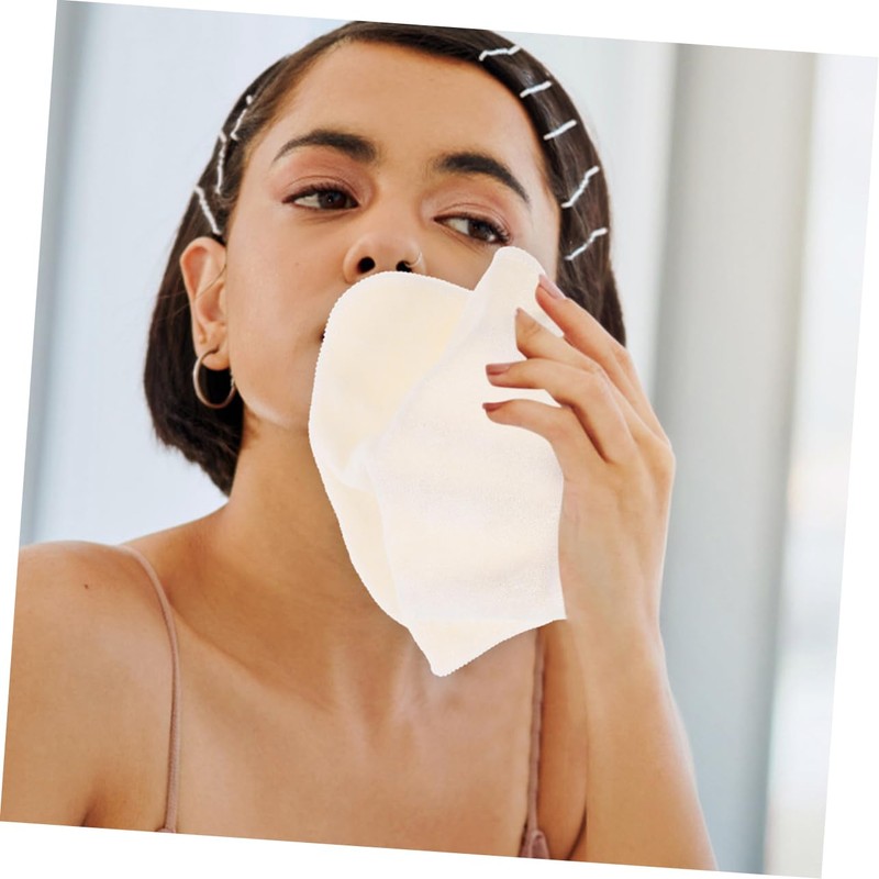 FOMIYES 4sets Bamboo Face Towels Reusable Exfoliating Face Cloths Large