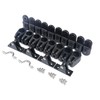 Mxeol Boat Top Fittings Hardware Combo Black Nylon Bimini Caps