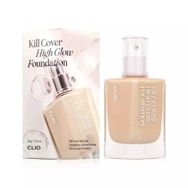 Clio 클리오 킬커버 하이 글로우 파운데이션 4 진저, 38ml - R Clio Kill Cover High Glow Foundation 4 Ginger, 38ml - R