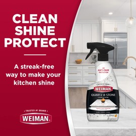 Weiman Weiman Quartz Countertop Cleaner and Polish (2 Pack w/Micro Towel) Clean and Shine Your Quartz Countertops Islands and Stone Surfaces with Ultra Violet Protection