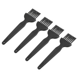 uxcell 4 Pcs Anti Static ESD Brush Plastic Handle Nylon Lab Cleaning Brushes for Electronics Keyboard PCB BGA Repair Soldering, 25x31mm Bristles