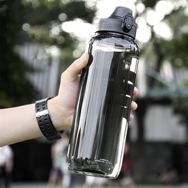 TSQIBU Bottle Water Bottle, Large Capacity, 23.6 fl oz (600 ml), 800 ml, 1,500 ml, 2000 ml, Ultra Lightweight, Leak Proof, Portable, Heat Resistant up to 222°F (100°C), Outdoor Sports, Water Bottle,