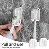 4Pack Toothbrush Holder Wall Mounted with Cover for Bathroom, Self-Adhesive