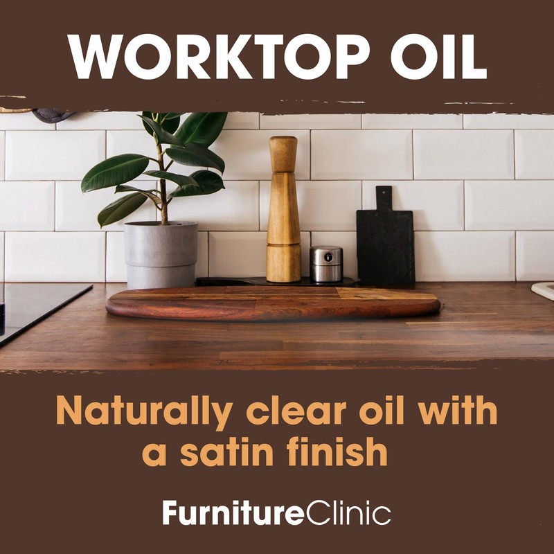 Furniture Clinic Worktop Oil 500ml - Food Safe, Quick Drying