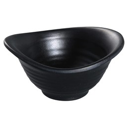 Yanco BP-3204 Black Pearl-2 Yuanbao Bowl Black - 3.5 oz - Pack of 48