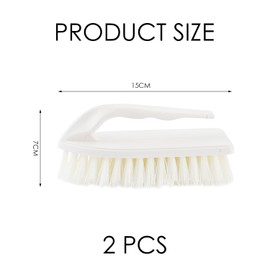 2 Pieces White Cleaning Brushes, Car Cleaning Brushes, Car Detailing Brushes, Car Cleaning Soft Brushes, Convertible Soft Top Cleaning Brushes