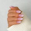 SXVME Uñas postizas Ombre cortas, 32 piezas, 16 tamaños, degradado