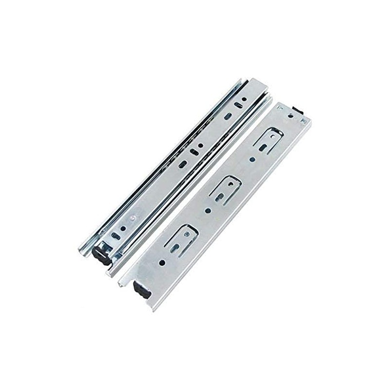 Merriway BH07433 (2 Pcs) Drawer Runner Slides, Ball Bearing Double