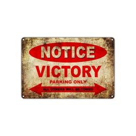 Victory Motorcycles Bikes Only All Others Will Be Towed Parking Sign Vintage Retro Metal Decor Art Shop Man Cave Bar Aluminum 8"x12" Sign Plate