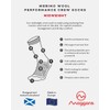 Moggans Midweight Merino Wool Crew Socks (UK, Alpha, L, Regular,