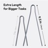carrotez Silicone Tongs for cooking, Anti-Slip,Non-Scratch kitchen tongs 9.5 Inch