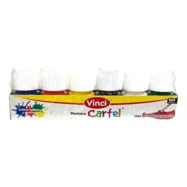 Vinci Pintura Cartel Escolar Vinci 12 Colores Básicos Niños 25ml
