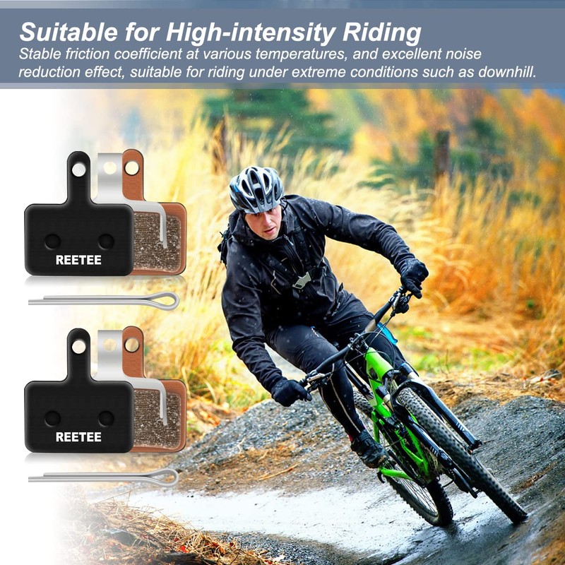 REETEE Bicycle Brake Pads 2 Sets Brake Pads Bicycle High
