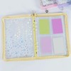 Sealing Notebook, Transparent A5, Storage Binder, 6 Holes, 4 Pockets,