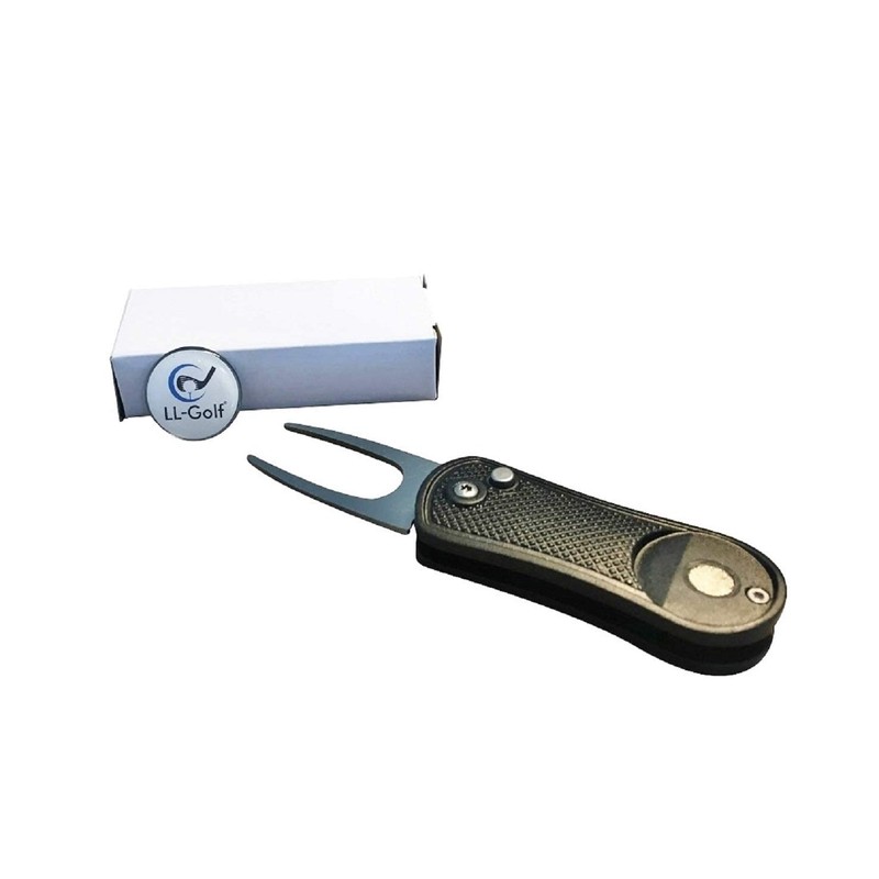 LL Golf 10 Portable/Foldable Divot Tool Golf Divot Tool with