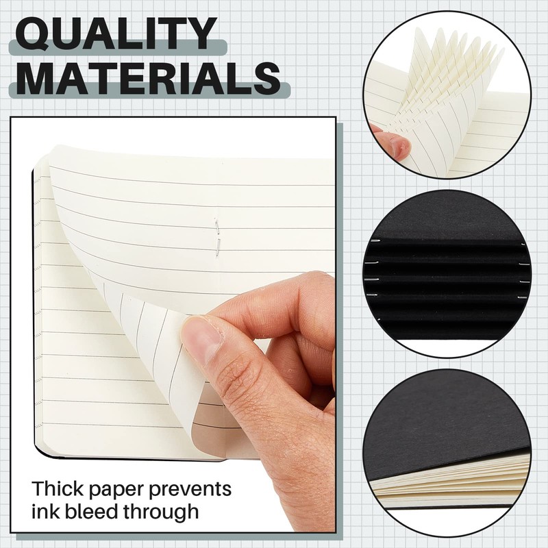 Outus 36 Pcs Pocket Notebook Mini Journal 2.5" x 4"