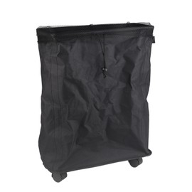 4 Roll Wheels Laundry Basket with Handles Oxford Cloth Storage Bin for Household Sundries Black