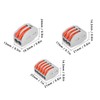 60Pcs Lever Nuts Quick Connect Wire Connector Conductor PCT‑212 ‑