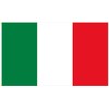 Italy Flag 150 x 90 cm with Eyelets Fabric 100