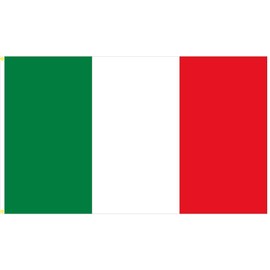 Italy Flag 150 x 90 cm with Eyelets Fabric 100 g/m²
