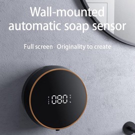Comphic Touchless Automatic Sensor Soap Dispenser Foam Type-C Charging Smart Induction Hand Washer With Temperature Easy To Use White