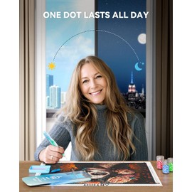 ARTDOT Enduring Stickiness Putty Wax for Diamond Art Kits for Adults,Strong Stickiness Clay Glue with Slide Storage Box for Diamond Painting Accessories and Tools